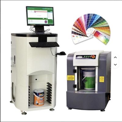 Computergestützter Farbmischautomat & Automatische Spann- und Schüttelmaschine